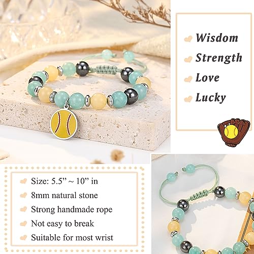Image of Softball Volleyball Bracelet Gifts for Girls, Daughter, Niece, Softball Gifts for Team