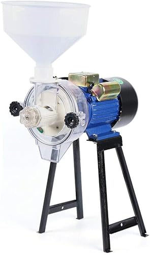 TBVECHI Molinillo de grano, 2.2kw de alta velocidad eléctrico de hierbas molino de cereales máquina de polvo de harina con embudo (molinillo húmedo)
