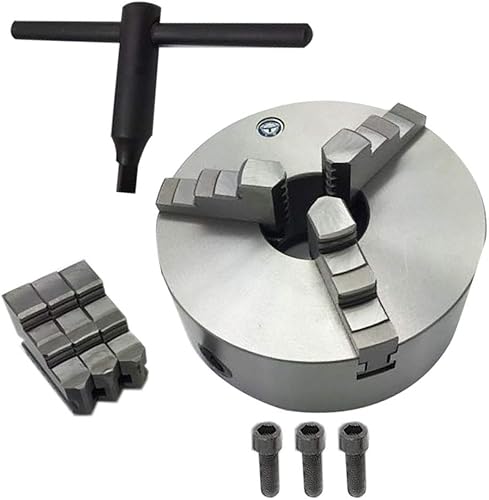 Miniatura 3 de 3 Mandíbula Torno Chuck Manual 3 "K11-80 Torno autocentrante Parte de perforación 3.150 in Total 2 Juego de mordazas