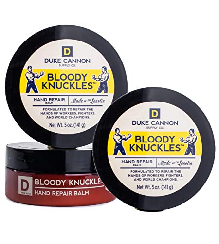 Duke Cannon Supply Co. Bloody Knuckles Hand Repair Balm, Net Wt. 5oz (3 Pack) / Unscented, Paraben-Free