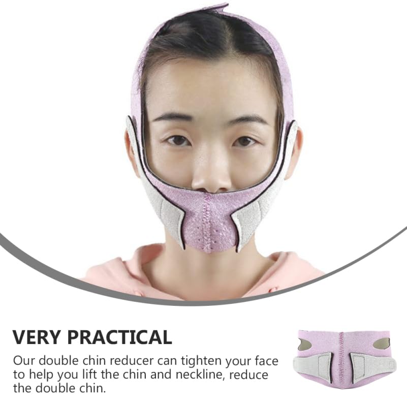 Chin Strap 3Pcs Face Lifting Face Shaper Strap Reusable Breathable Sbr Lift Belt for Double Chin Reduction Jawline and Neckline Support image 5