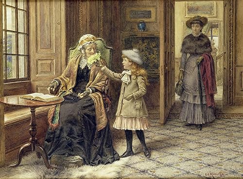 Tableau bouquet George Goodwin Kilburne 60x90cm : habillez enfin vos grands murs vides