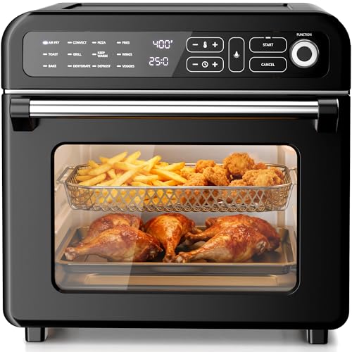 Kismile 18QT Air Fryer Toaster Oven Combo, 12-in-1 Countertop Convection