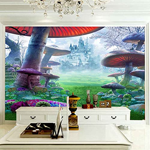 Mural Toile Papier Peint Château Féerique Pour Murs De Chambre D'enfant - 4