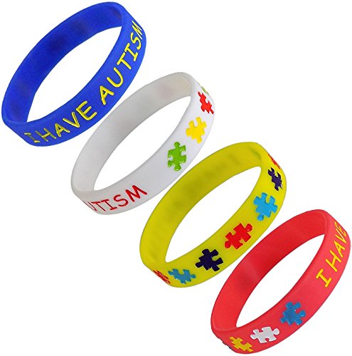 4 Pack - I Have Autism Children's Bracelet (Child Size)