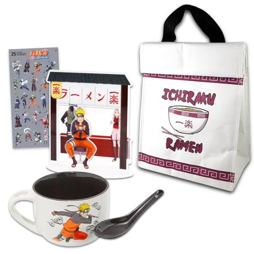 Set de decoración para el hogar Naruto con porta ramen aislado y taza miniatura 1