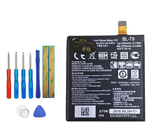 Upplus BL-T9 Batería de repuesto compatible con LG Google Nexus 5 LG...