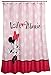 Disney Minnie Mouse Fabric Shower Curtain Pink w/ Dots