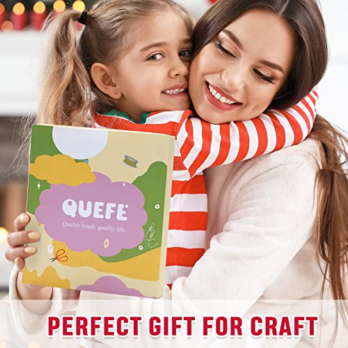 Quefe Clay Beads For Jewelry Making Kit, Charm Bracelet Making Kit For Girls 8-12, Polymer Heishi Beads For Crafts, Preppy, Gifts #TOP4
