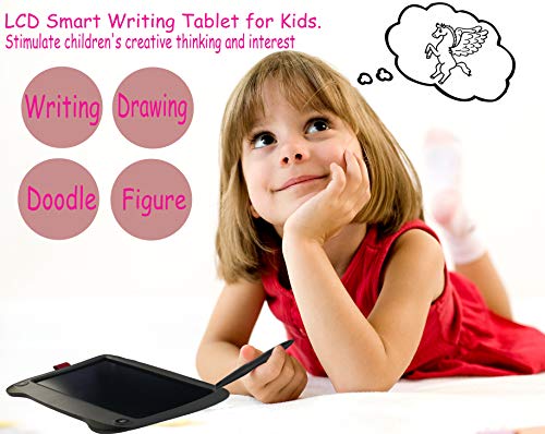 JRD&BS WINL LCD Writing Tablet and Drawing Board for Kids Toys for 3-12 Years Old Girls, 8.5 inch Drawing and Writing Board with Lock Erase Button for School (Gray33)