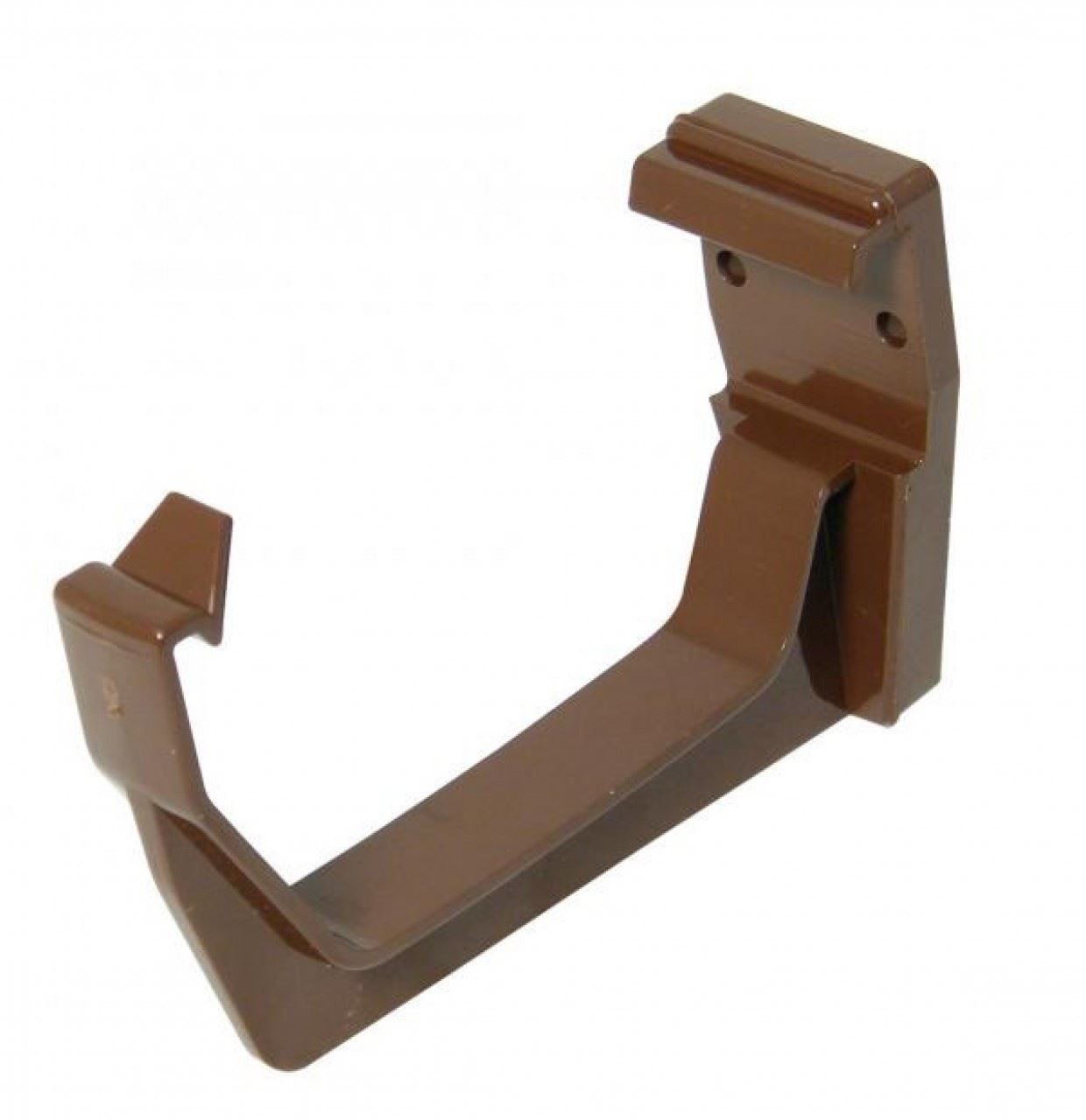 FLOPLAST 114mm Square Fascia Gutter Bracket - Brown - FREE Next-Day Delivery
