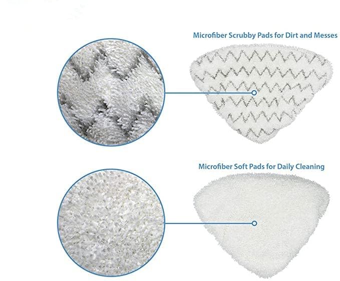 Replacement Steam Mop Pads for Bissell PowerEdge & PowerForce Lift-Off Steam Mop - Pack of 4
