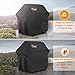 Kingkong Gas Grill Cover | Fits Weber Genesis E & S Series, Char-Broil 4 Burner | Includes Grill Brush, Tongs & Thermometer