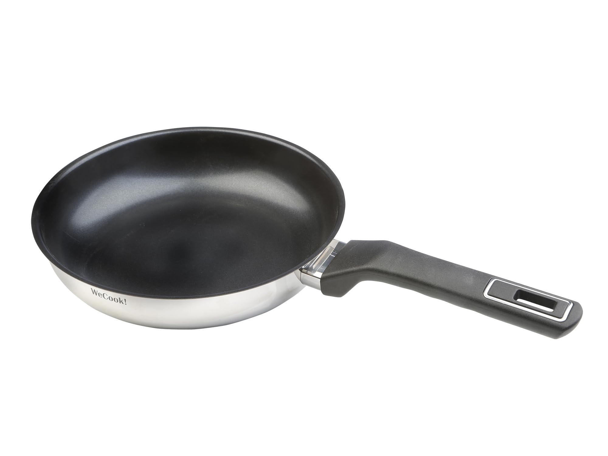 WECOOK! Eterna – Non-Stick Frying Pan 26 cm | Induction Compatible, Stainless Steel with Quantanium Coating, PFOA-Free, Dishwasher Safe