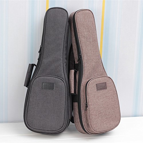 Hot Seal Fluff Protection 20Mm Super Thick Linen Simple Durable Ukulele Case Bag With Independent Storage Pocket (23/24In, Super Thick Gray) #TOP17