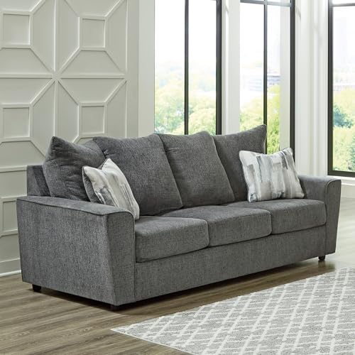 Signature Design by Ashley Stairatt Casual Sofa with Flared Arms, Gray - Image 3