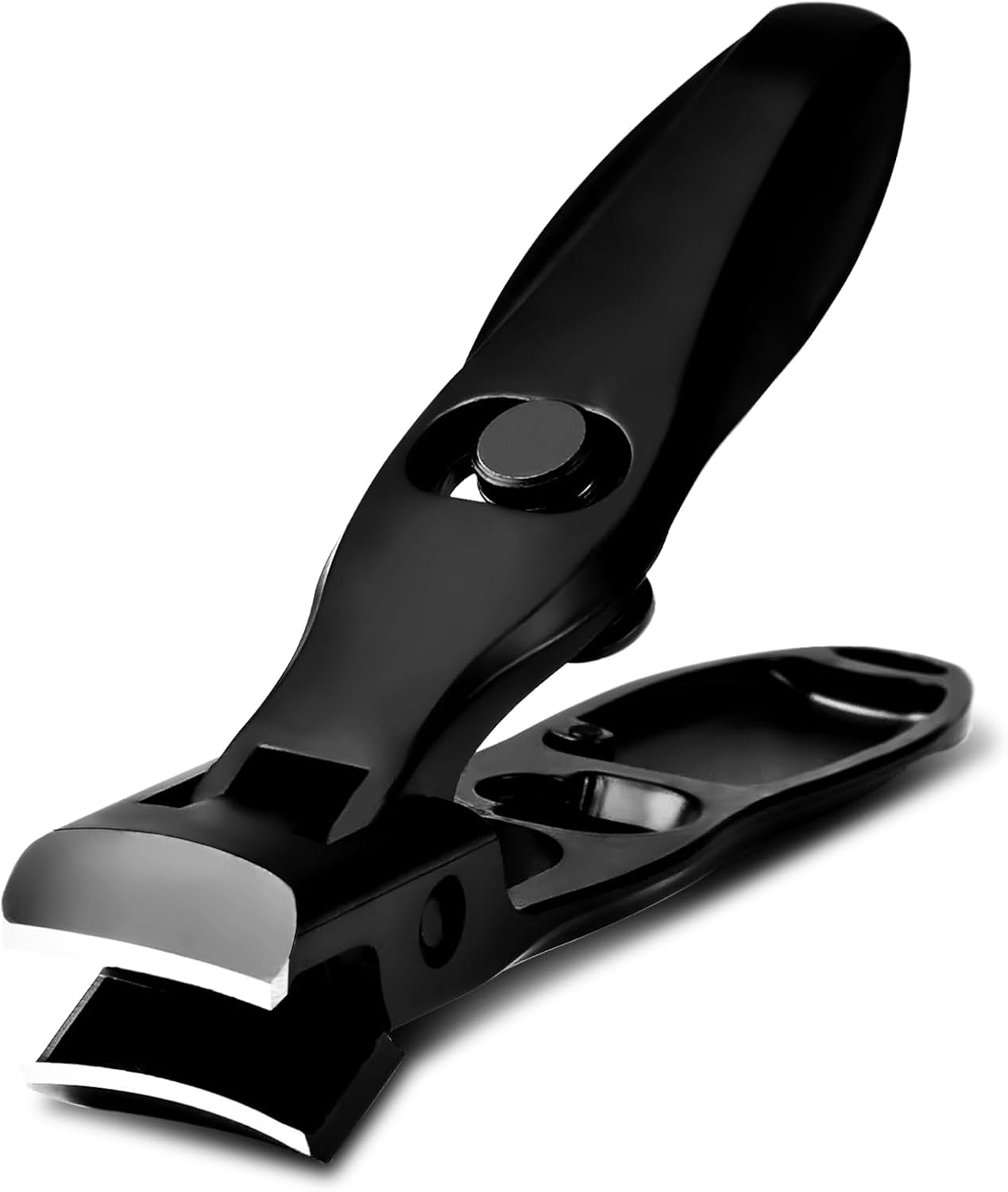 Product image of German Nail Clippers, Premium Stainless Steel Wide Jaw Anti Splash Design,Ultra Sharp Heavy Duty Clippers with Ergonomic Lever,Perfect for Men,Women, and Seniors(Black)