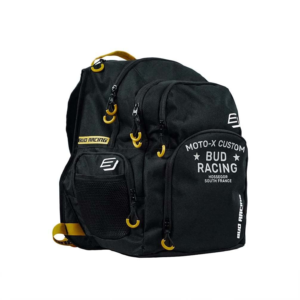 Bud RacingOfficial Motocross Multifunction Backpack, Black, One size
