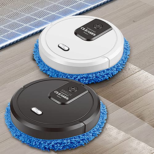 Intelligenter Wischroboter - 2 in 1 Nass- und Trockenroboter für Holz- und Fliesenböden, leise (60 dB), 30 Minuten Betriebszeit, USB-Ladegerät, ABS-Kunststoff, mit Trocken- und Nasswischtüchern – Bild 5