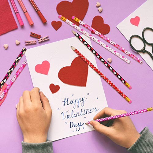 Lápices Valentine 36 Pzas con Borrador Corazón Rojo miniatura 3