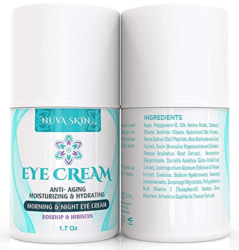 Nuva-Skin-Intensive-Eye-Cream-with-Rosehip-Hibiscus--Anti-Aging-Under-Eye-Cream-Reduces-the-Appearance-of-Fine-Lines-Wrinkles-Dark-Circles-Puffiness-and-Bags-17-Fl-Oz Nuva Skin Intensive Eye Cream with Rosehip & Hibiscus – Anti-Aging Under Eye Cream - Reduces the Appearance of Fine Lines, Wrinkles, Dark Circles, Puffiness and Bags, 1.7 Fl Oz