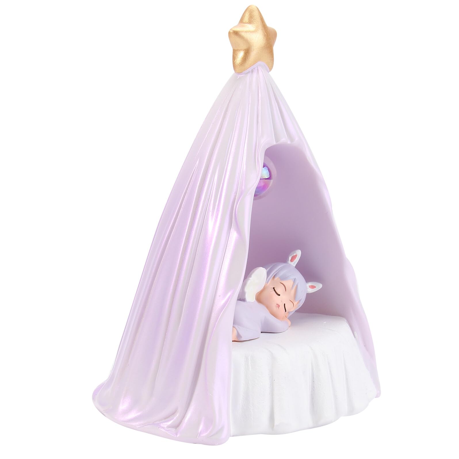LIFKOME Lampada Notturna Bambina in Resina, Luce Soffusa per Camera