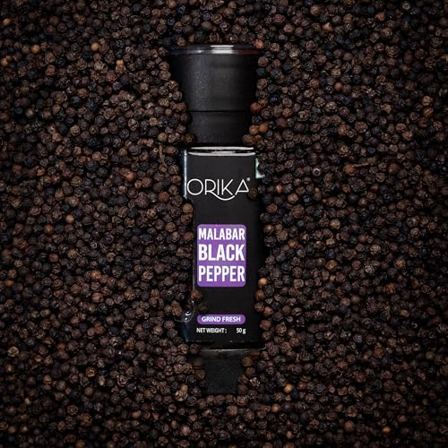 Image of Orika Malabar Black Pepper Grinder 50g (Pack of 3)
