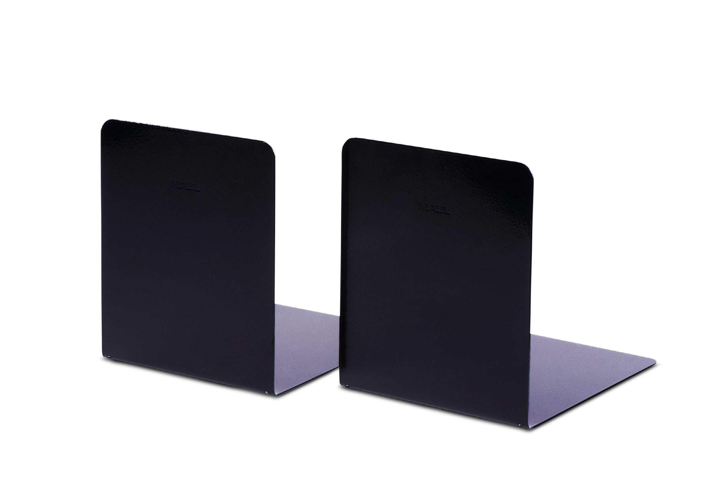 MAUL 14 X 12 X 14 Cm Metalowa Końcówka Magnetyczna Premium do Trzymania Książek - Czarna (2 Szt.)