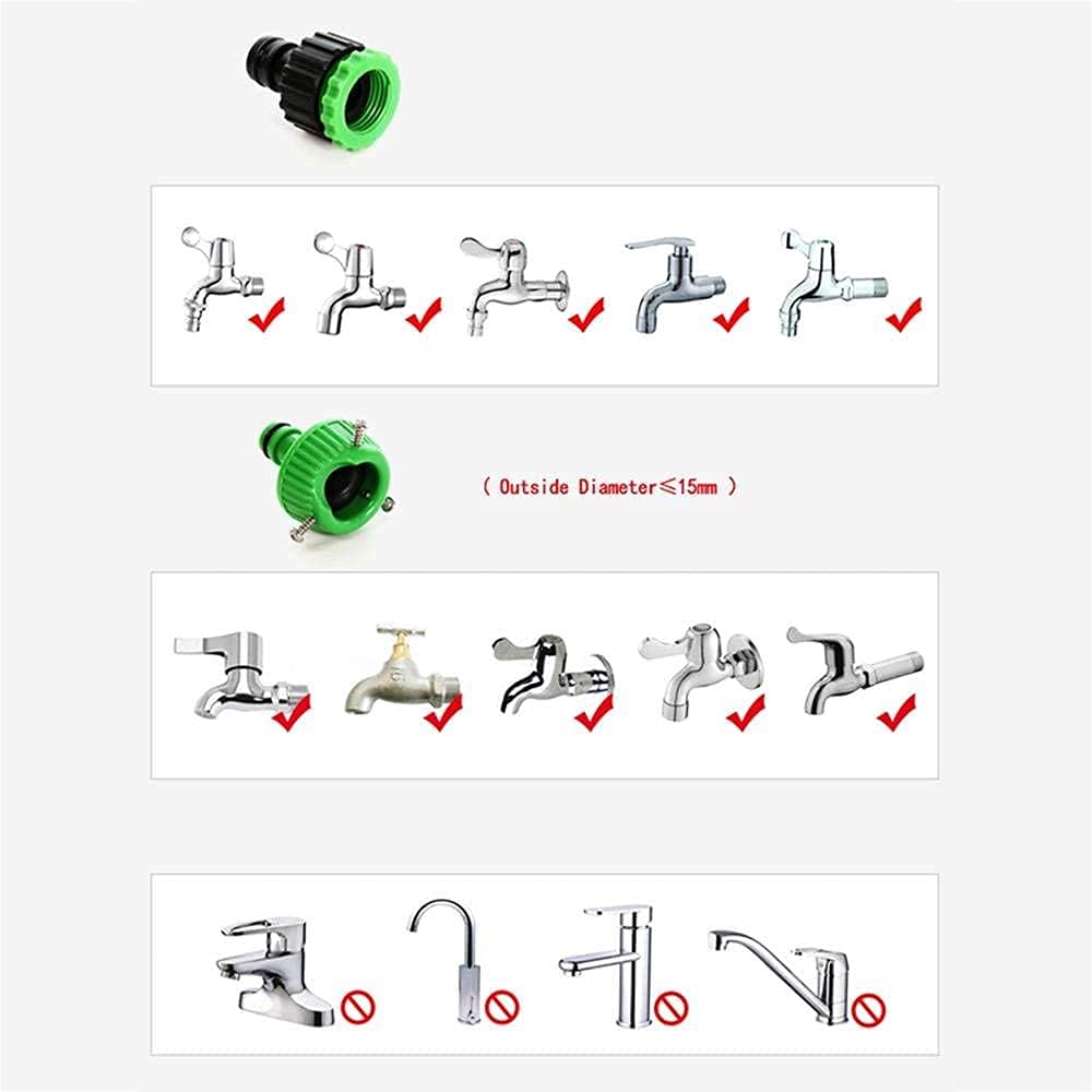Gartenschlauch expandierbarer Flexibler magischer Schlauch mit 7 Funktion Sprühdüse 45m erweitert Wasser Schlauchrohre Schnellverbinder Leichtgewicht für Auto-Gartenwäsche (Color : 150ft)