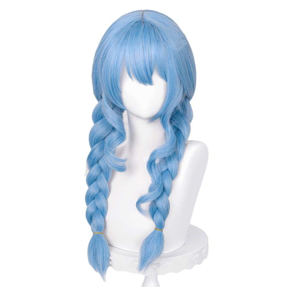 スイページ＊ウィッグオーダー Amazon.co.jp: コスプレウィッグ 星街 すいせい 水色 ミックス