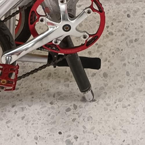 Rueda auxiliar plegable para bicicleta, aluminio, liberación rápida, para tubo redondo de 25-44mm, instalación sin herramientas, rueda no giratoria miniatura 5