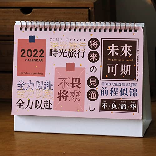 Desk Calendar الجدول التقويم كتاب مكتب أعلى kawaii التقويم مخطط الرئيسية مكتب اللوازم لطيف القرطاسية Desktop Calendars (Color : A-L)