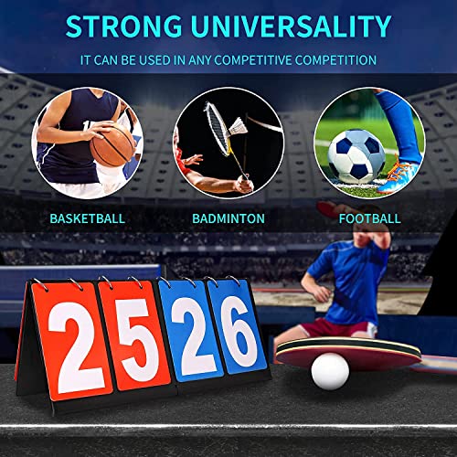 Yiwoo Scoreboard Score Keeper,Volleyball Basketball Tennis Table Tennis Scoreboards(4-Digital) #TOP5