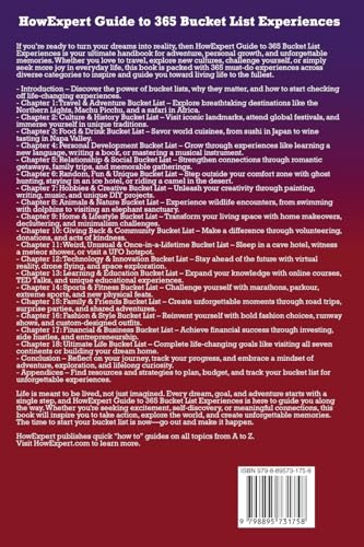Image of HowExpert Guide to 365 Bucket List Experiences: The Ultimate Handbook for Epic Adventures, Life-Changing Challenges, and Unforgettable Memories