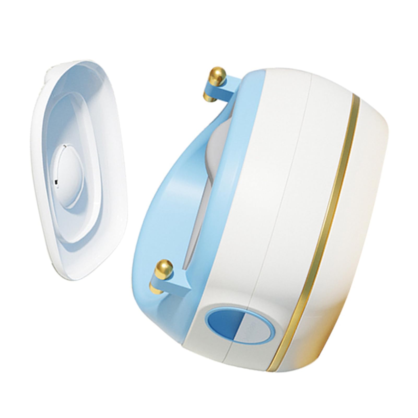 Toilette per bambini vasino per bambini 3 in 1 Vasino multifunzionale antiscivolo con poggiapiedi per ragazzi e ragazze Toilette per neonati in plastica PVC salvaspazio (PVC blu)