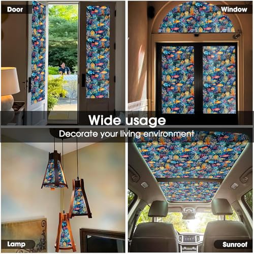 Vinilo decorativo autoadhesivo para ventana 15.7x118 in miniatura 5