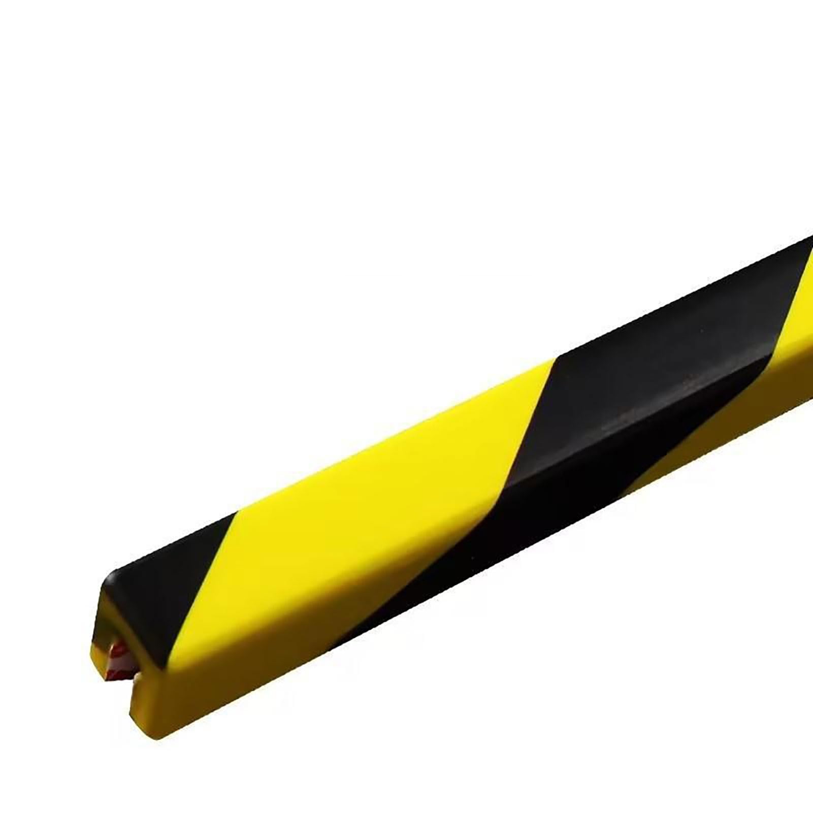 39" Foam Edge Protector, High-Visibility Self Adhesive Corner Guards With Black Yellow Stripes, Foam Safety Edge Protection Bumpers For Wall, Stair, Garage, Warehouse(Square U-shaped,10PCS)