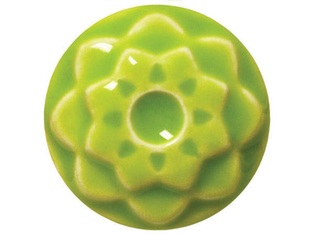 Celadon C-41 Pear Yellow Green High Fire Transparent Gloss Glaze Pint, 16 oz. (473 mL), 100% Mixable Mid-High Fire Cone 5-6 (C) Glaze for Bisque