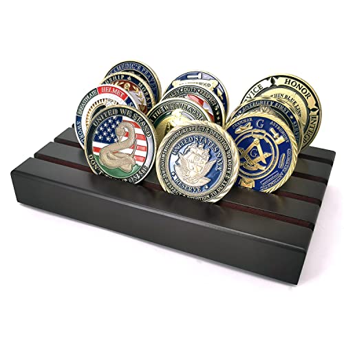 Portamonedas Militar de 4 Filas en Madera miniatura 1