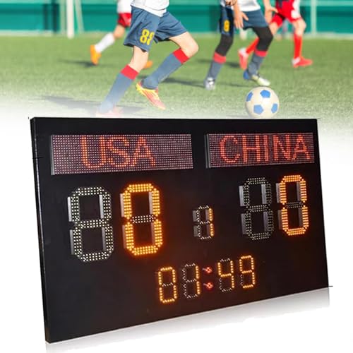 Marcador electrónico para fútbol LED tamaño 150x90 cm miniatura 1