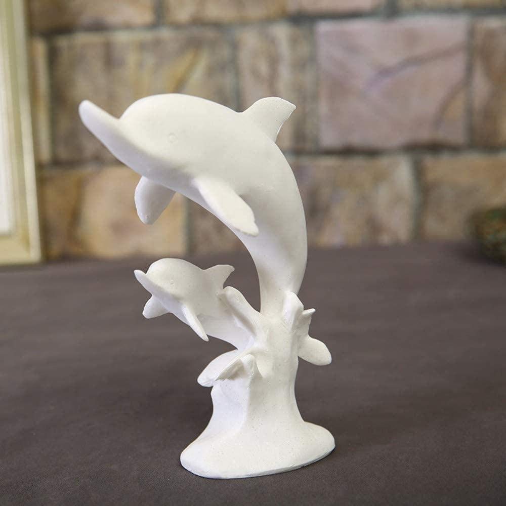 Amazon.co.jp: 彫刻の置物 彫刻ホワイトサンドストーンイルカの置物