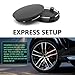 Dogary 4 PCS Car Wheel Hub Center Cap, Snap-in Tight Fit Wheel Center Hub Cap Cover, Scratch-Resistant Waterproof Rim Exterior Accessories, Universal for Most Vehicles, Trucks, SUVs (Black)