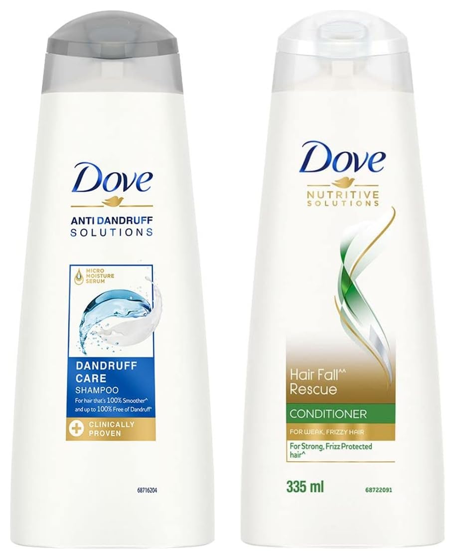 Dove Anti Dandruff Solutions Shampoo 340 ml & Dove Hair Fall Rescue Conditioner 335 ml-image-38