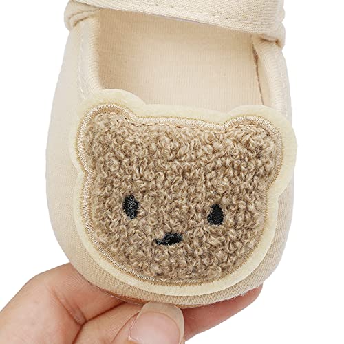 sfdgfhyf Baby Boy Casual Infant Baby Girls Boys Cute Bear Pattern Toddler Shoes Indoor Shoes Cartoon Baby Shoes (White, 0 Months)4