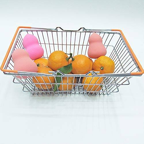 KingbeefLIU Kinder Miniatur Metall Supermarkt Einkaufskorb Rollenspiel Spielzeug Geschenk Kinder Spielhaus Früh Lehren… – Bild 4
