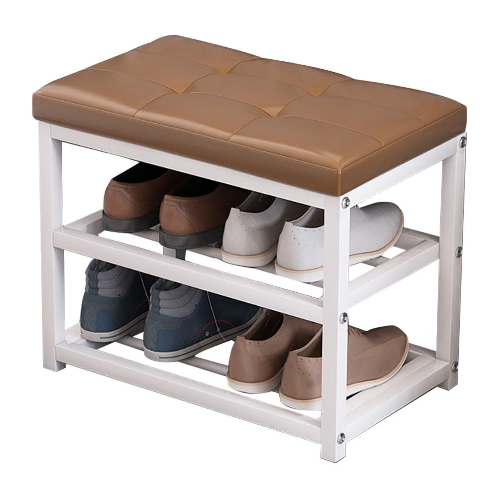 Étagère à chaussures robuste supportant 100 kg, meuble en métal durable E & Cush