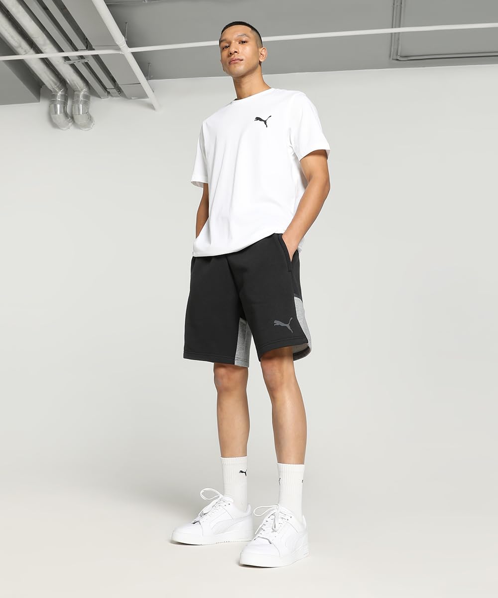 PUMA Pantalones Cortos Casuales Teamcup - Pantalones Cortos de Punto Hombre