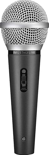 IMG Stageline DM-2500 Dynamisches Mikrofon fA r BA hne und DJ-Einsatz  Mikro mit 6 3-mm Klinkenstecker Schwarz