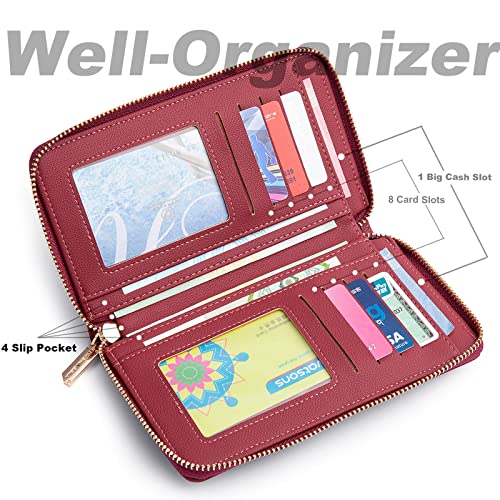 Image of Valentoria Small Crossbody Bag Cell Phone Purse Wallet Leather Card Clutch Handbag for Women