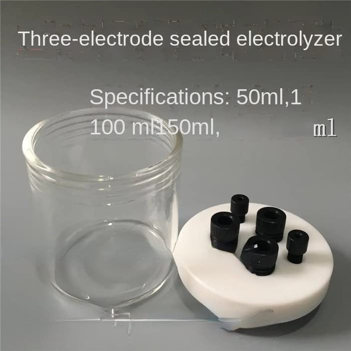 C001 sealed electrolytic cell/straight five-port sealed electrolytic cell/three-electrode system common electrolytic cell (200ml sealed electrolytic cell)